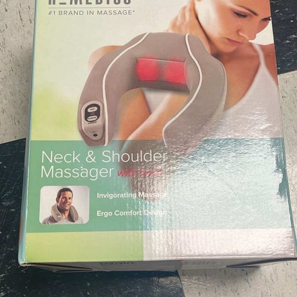 Homedics Neck & Shoulder Massager - Beige and Red